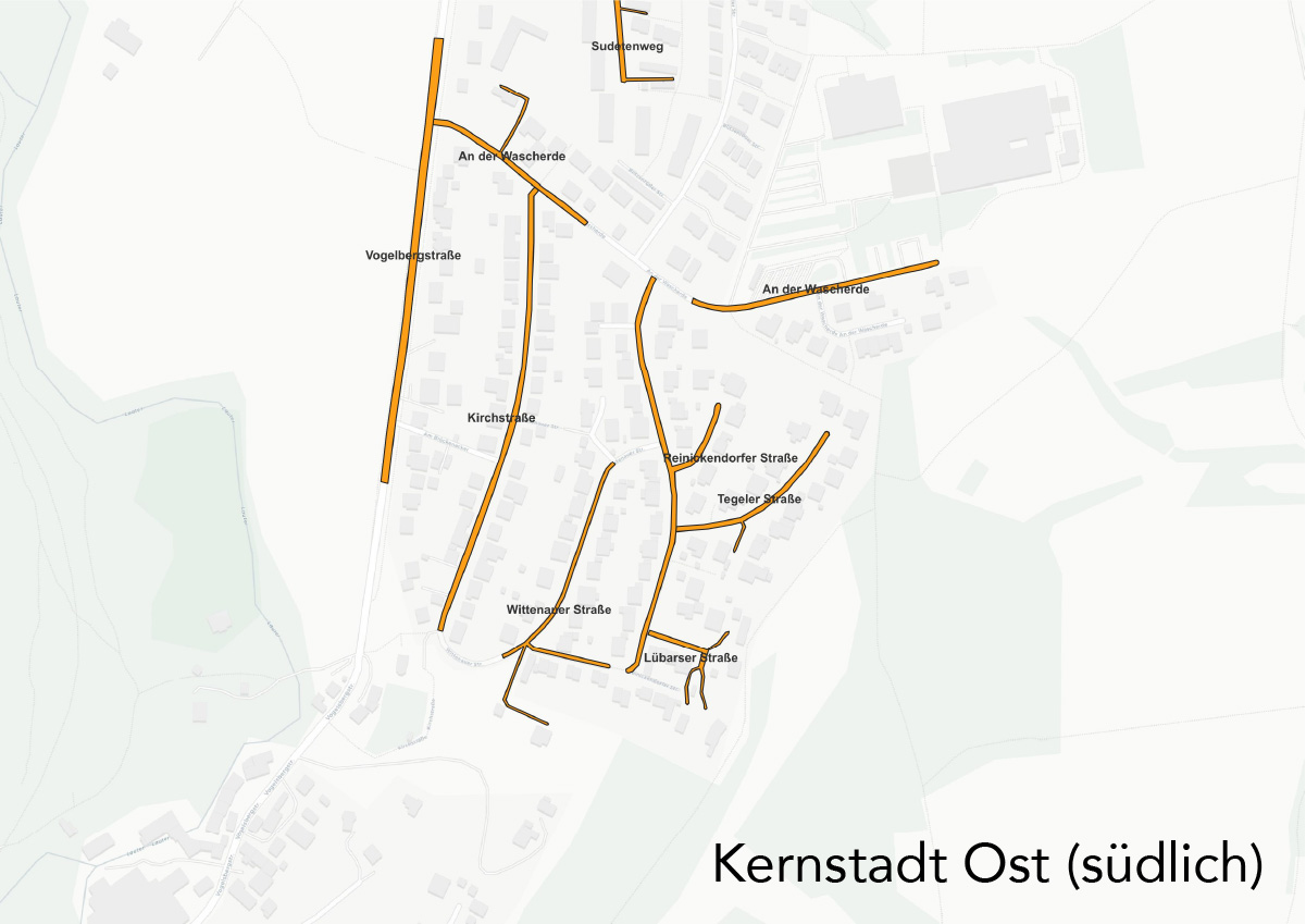 Ausbaugebiet Kernstadt Ost (südlich)